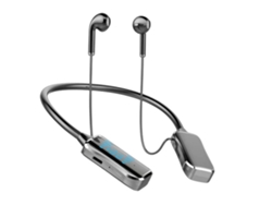 Auriculares Bluetooth 5.2 de larga duración con pantalla LED y sonido de alta fidelidad, inalámbricos, deportivos, con banda para el cuello y correa para el cuello.