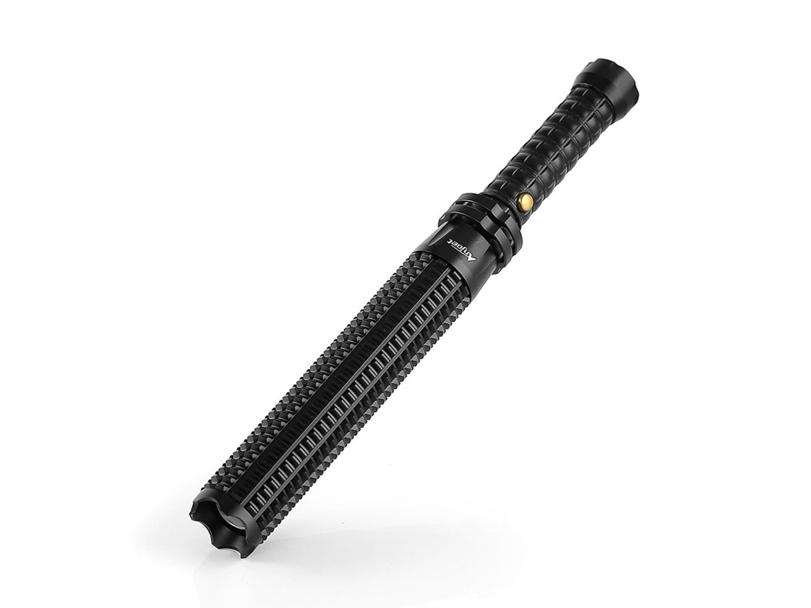 Linterna Telescópica Superbrillante Con Zoom, Mango Antideslizante Y Función De Autodefensa, Led Cree, 1198 Lúmenes.