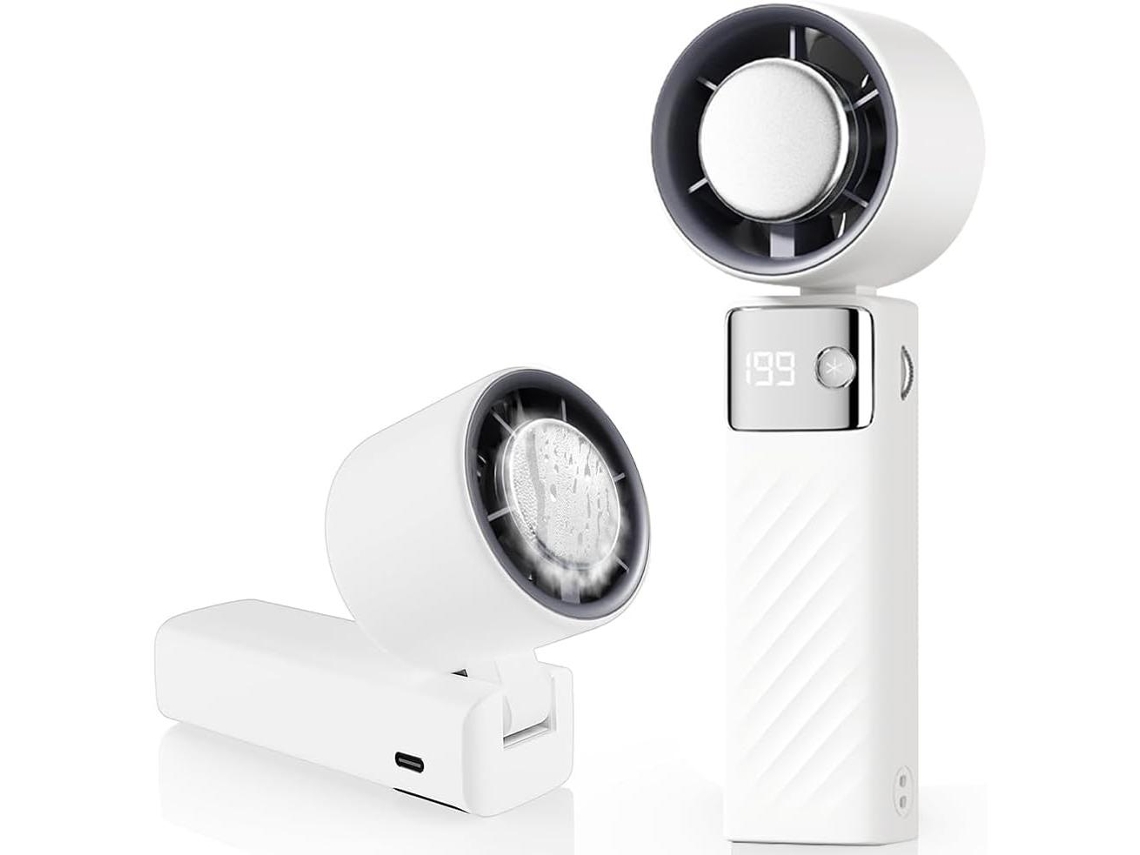 Mini Ventilador Turbo Recargable Usb - 5000mah, Ajuste De Velocidad Del Viento, Operación Silenciosa, Suministro De Aire Instantáneo