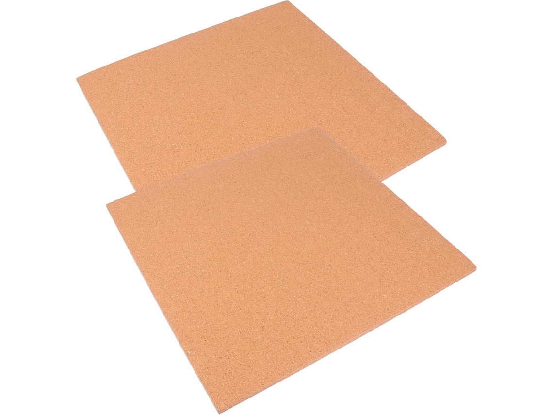 Tablero De Anuncios De Corcho Marrón De 2 Piezas, Práctico Y Elegante, Con Cubierta De Plástico Autoadhesiva.