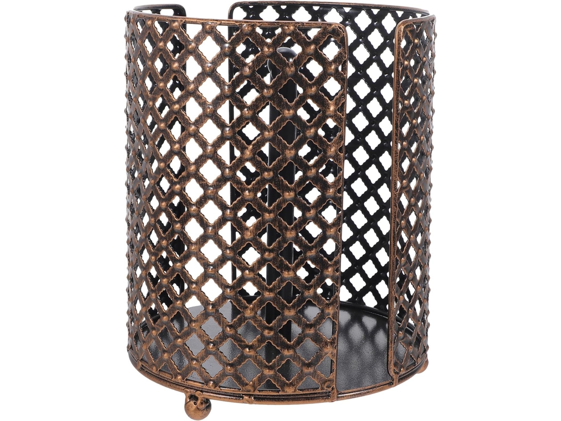Soporte Redondo De Hierro Para Rollos De Papel Higiénico Con Gran Capacidad De Carga.