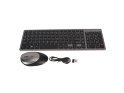 Combo De Teclado Y Ratón Inalámbricos Recargables De 2,4 Ghz Con Diseño Ergonómico Y Reducción De Ruido.