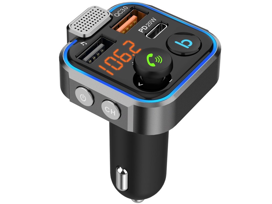 Bluetooth Player Car Bluetooth Fm Transmitter Bass Mp3 Music Player