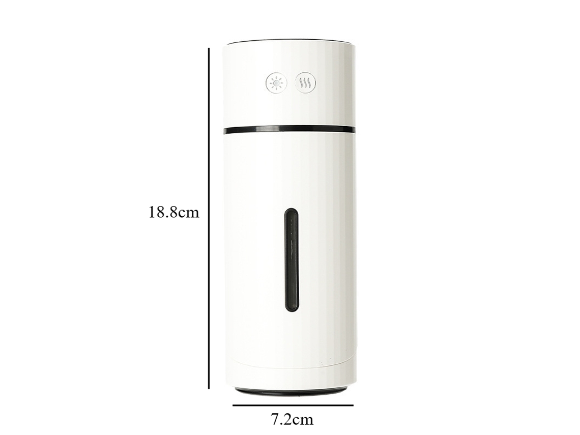 Humidificador de aire inalámbrico con capacidad de 260 ml y batería recargable de 1000 mAh. Mdug (blanco)