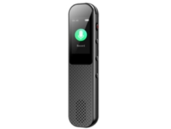Grabadora de voz digital, dictáfono con reproductor MP3 y micrófonos HD, 512k/1536k/3072k, para grabación profesional Yizhood (negro)