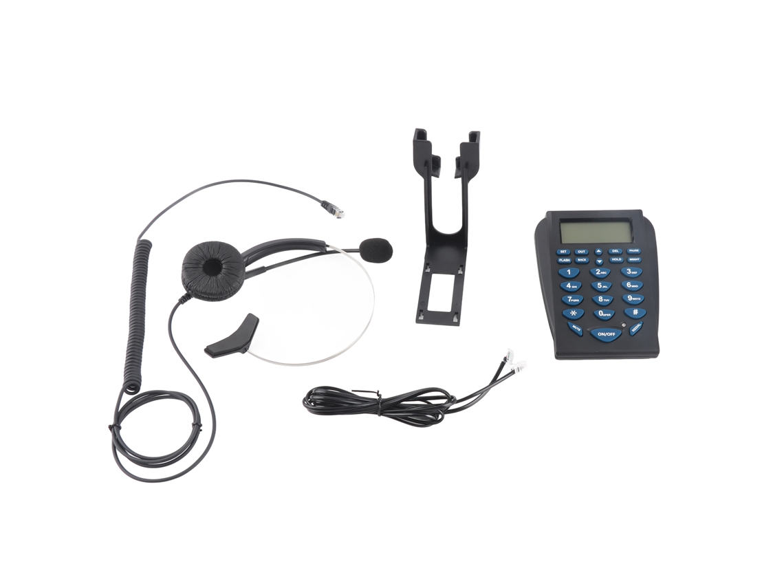 Teléfono Fijo Con Auriculares Con Cancelación De Ruido Para Centros De Llamadas Y Oficinas En Casa, Identificador De Llamadas, Conectar Y Usar.