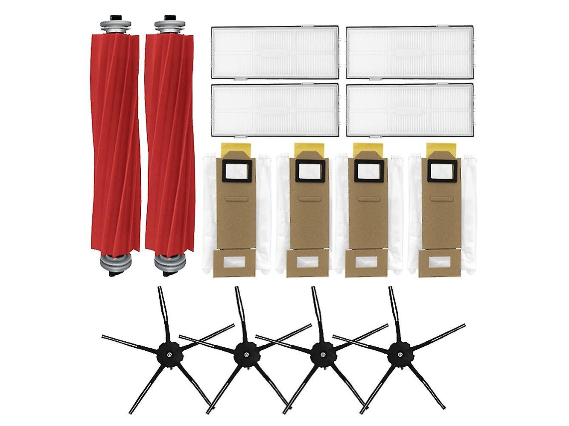 Filtro de cepillo lateral compatible con las piezas de la bolsa para aspiradora Xiaomi Roborock S7, T7s y T7plus.