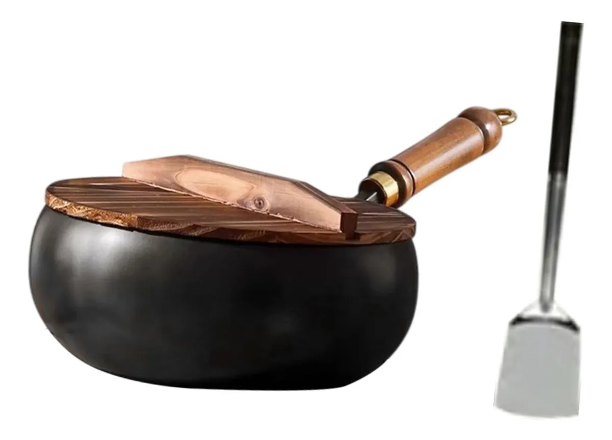 Sartén wok sin revestimiento, sartén wok para saltear, Cookingvayotoy