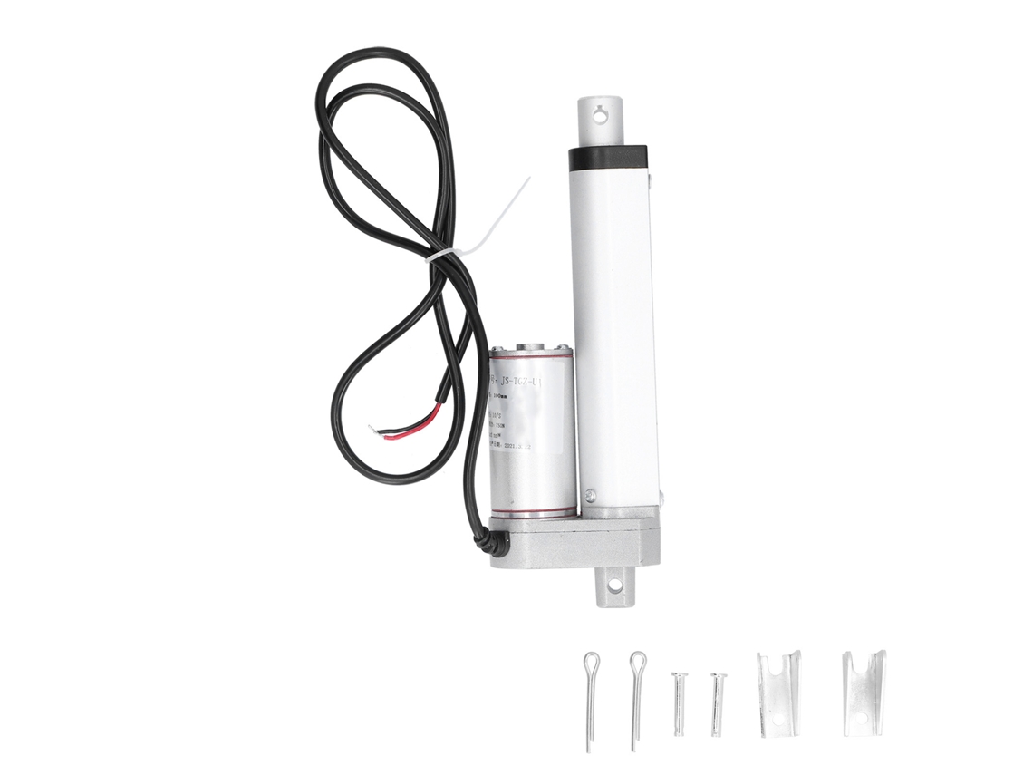 Actuador Lineal De Aluminio Con Soporte Industrial Empuje Máximo 750n Dc12v 10mm/s Js-tgz-u1