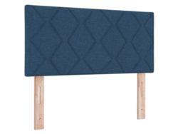Cabecero con Cabecero Azul 90 cm Piel Sintética EXCLUSIVA MAISON