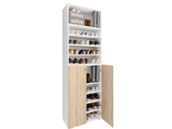 Zapatero Grande De Madera Xl Lona 10 Vcm