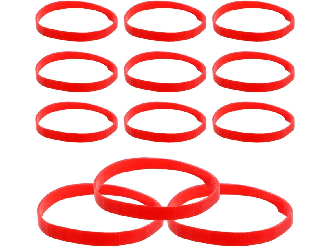 Paquete De 900 Gomas Elásticas Rojas De Alta Elasticidad