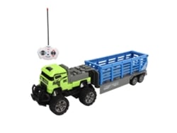 Ats-camión De Carga Control Remoto Juguete Transporte Boscaje Construcción Vehículo Con Luz 1:43
