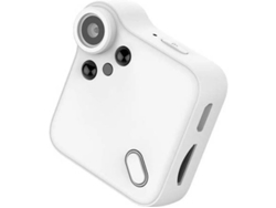 Mini cámara con batería incorporada de 601 mAh, ideal para uso en interiores y exteriores (blanca)