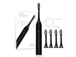 Escova de Dentes Elétrica JL-EIGHT X-3 Preto (45000 Rpm - 6 Modos - Recarregável)