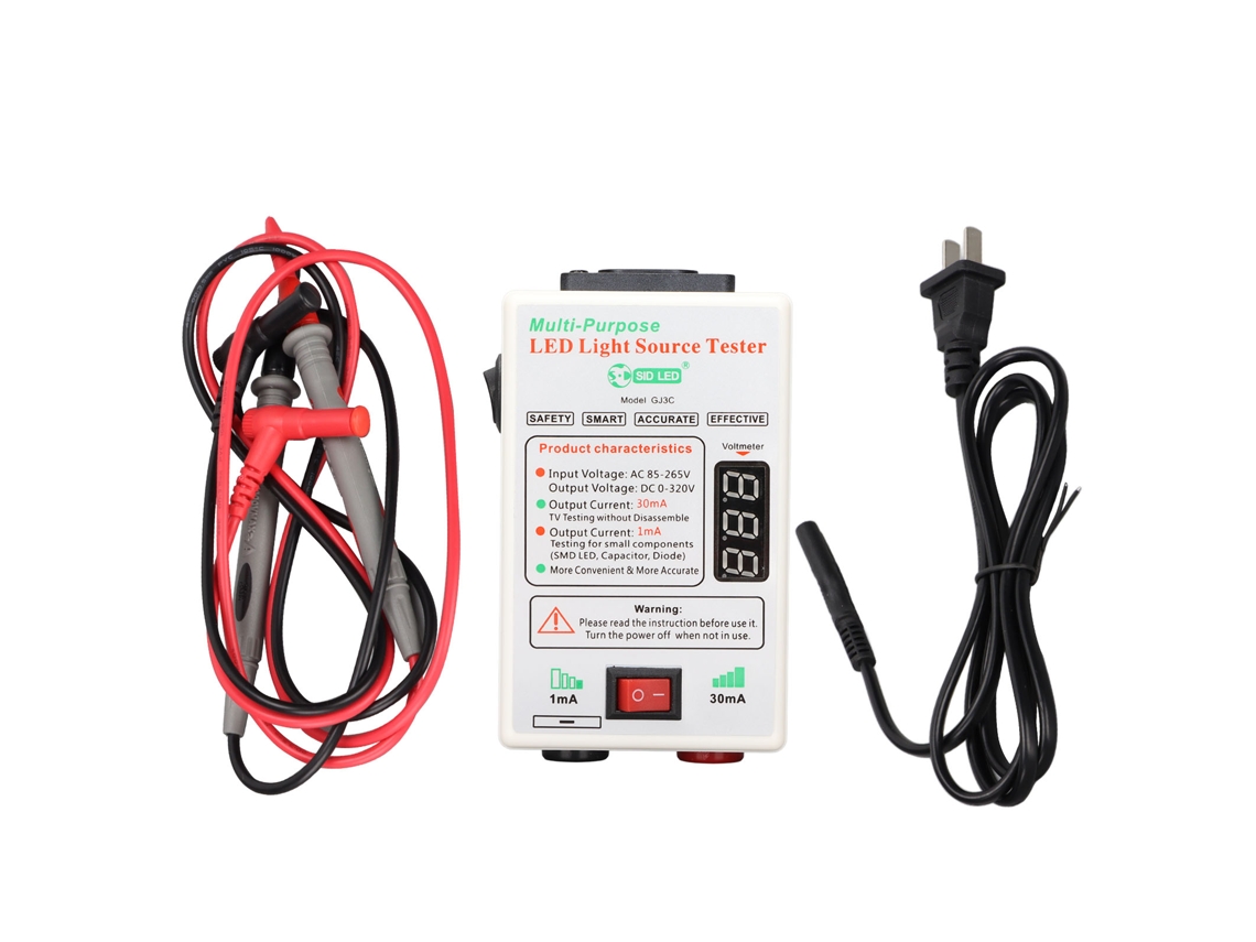 Testador De Luz Led Para Reparo De Tv Lcd Fonte De Luz Multipropósito 100-240v Plug Us Cj3c