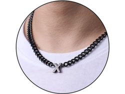 2026-cadena De Eslabón Cubano Con Letra Inicial A-z De Acero Inoxidable 6.5mm 18+2 Pulgadas Regalo De Joyería Para Hombres Mujeres Niños