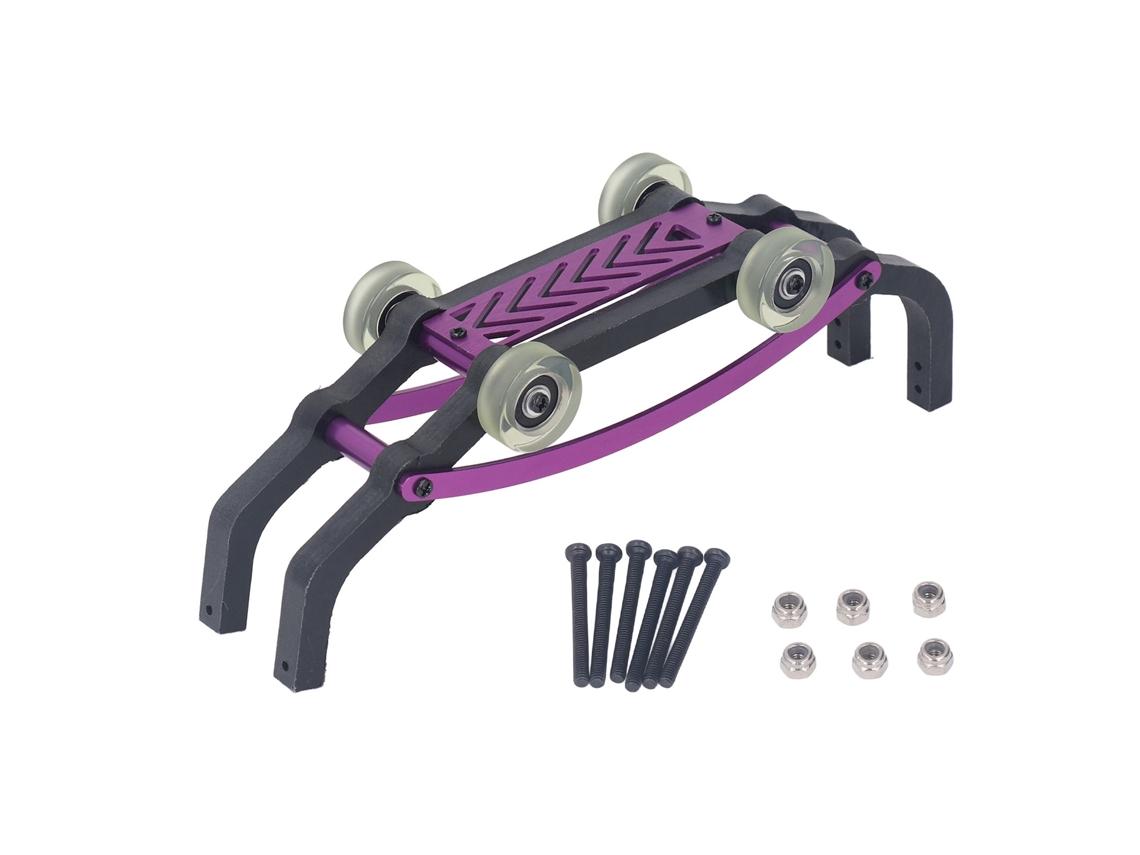 Barra Antivuelco Montada En Aleación De Aluminio Para Coche Rc Mjx 1/16 16208 16210 16207, Piezas De Repuesto, Color Morado.
