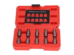 10pcs Extractores De Tornillos De Cabeza Hexagonal Con Espiral Izquierda Para Remover Tornillos Y Tuercas Rotos