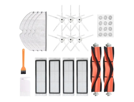 Piezas de repuesto para aspiradora Xiaomi Roborock S6 S5 E35 E2, accesorios, filtros de cepillos laterales/rollo, 30 piezas