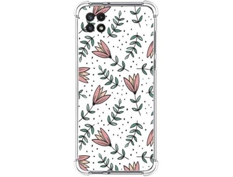 Carcasa Samsung Galaxy A22 5G TUMUNDOSMARTPHONE Dibujos Antigolpes Flores 01 Multicolor