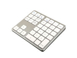 Teclado Digital Ultrafino, Silencioso, Funcionamento Bimodal 2.4g+bt (bluetooth - Blanco)