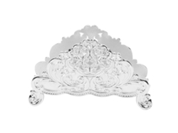 Toallero Metálico De Estilo Europeo Con Estampado Floral, Diseño Dorado, Duradero Para La Cocina O La Mesa De Centro.