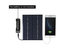 Panel solar de silicio policristalino (carga de batería de litio, puerto USB)