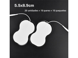 (20 Piezas, 5,5 X 8,9 Cm) Parche De Electrodos Tens Ems Parche De Gel