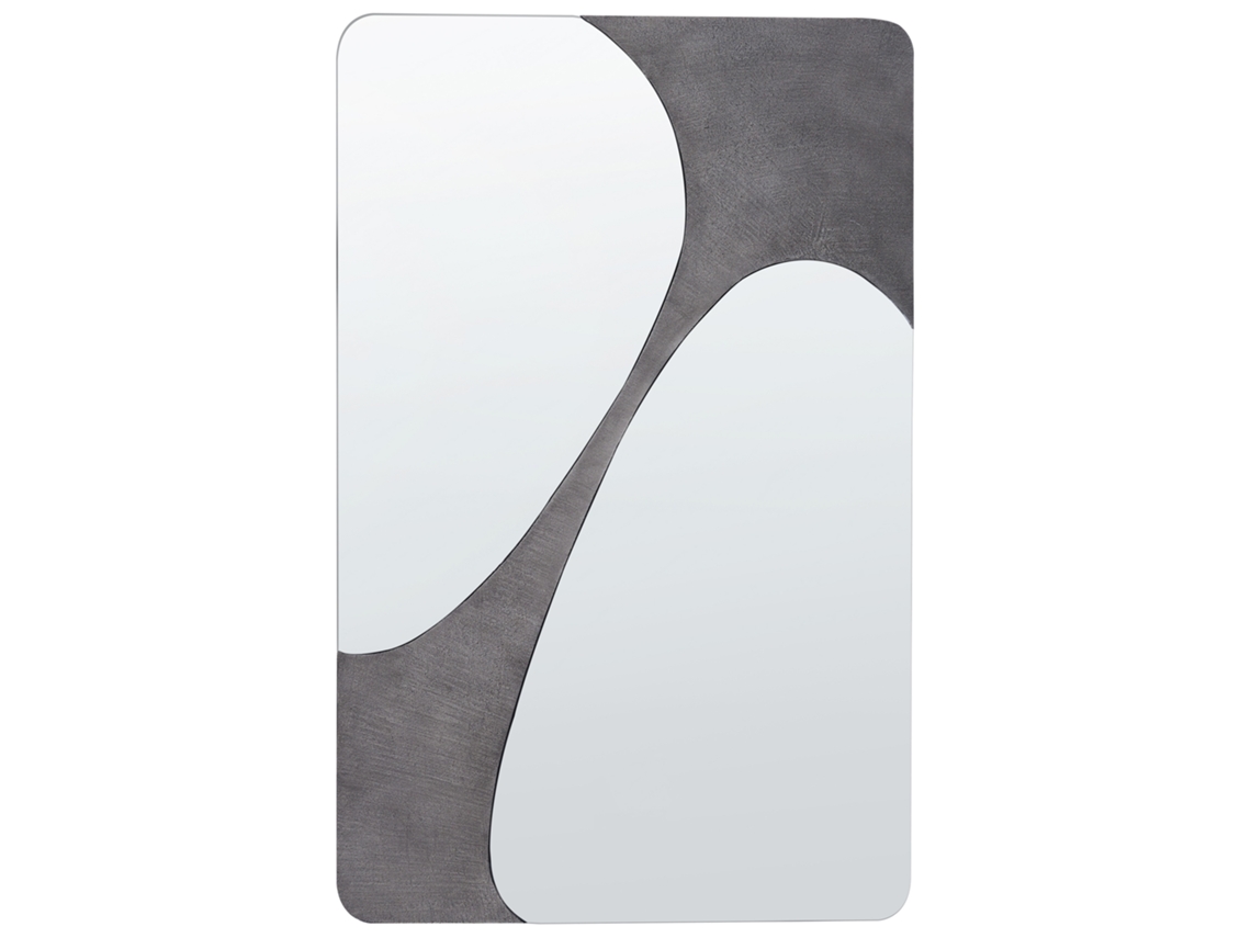 Espejo BELIANI Ormes de Vidrio Gris 70x2x110