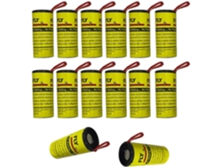 Trampas para moscas superadhesivas para uso en interiores y exteriores, papel para moscas no tóxico e inodoro, atrae insectos voladores, juego de 16 piezas