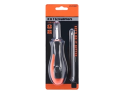 Destornillador Magnético Y Destornillador Phillips 3 En 1, Multifuncional, De Acero Cromo-vanadio Con Doble Punta.