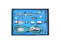 Kit De Aerógrafo De Doble Acción Con Boquillas De 0,2/0,3/0,5 Mm Y Depósitos De 2/5/13 Cc Para Pintar Y Decorar.