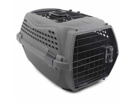 Transportín MPETS ECO GIRO M Gato Gris oscuro Plástico