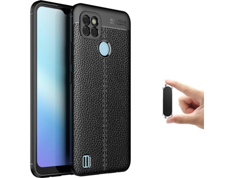 Funda + Soporte Magnético Realme C25Y Rugged Leather Negro