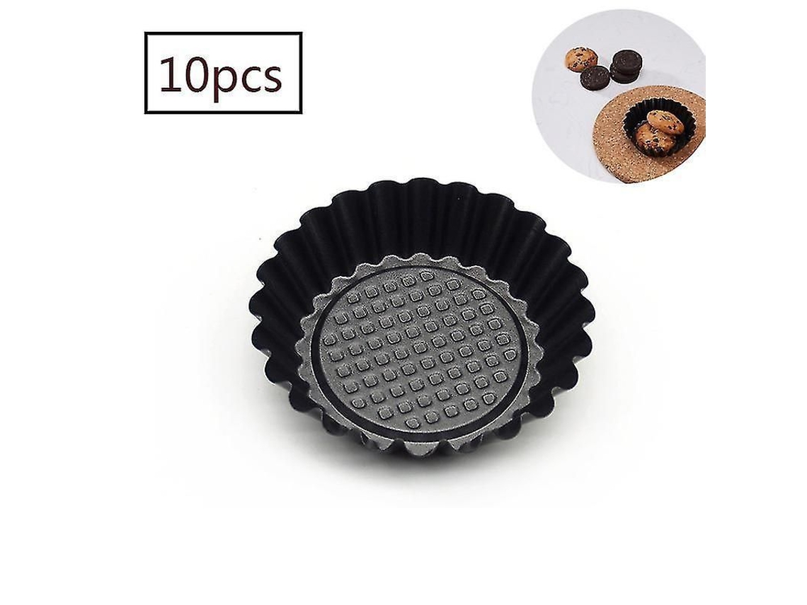 Moldes Para Minitartaletas 2025 De 11 Cm, Nuevo Juego De 10 Piezas, Acero Al Carbono Antiadherente.