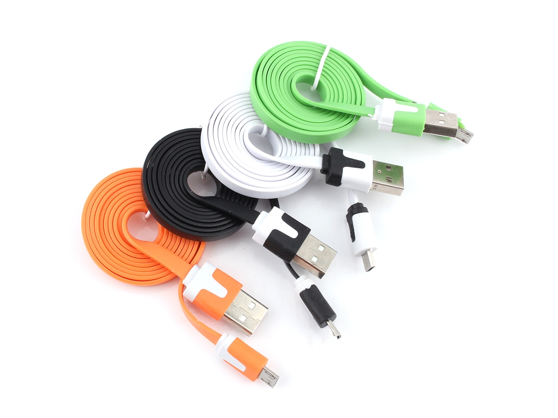 Cable de datos EOOCOO (diseño plano, 1 metro de longitud)