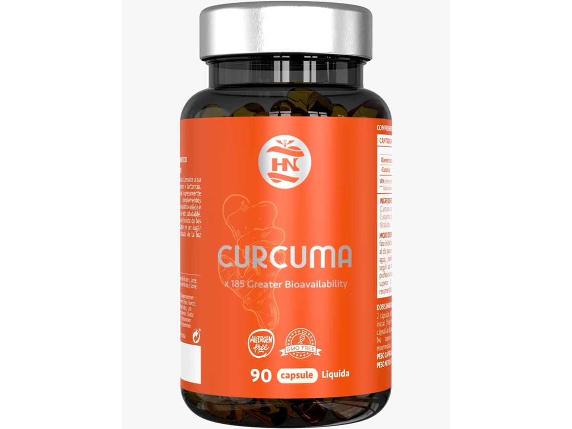 Cúrcuma en cápsulas líquidas de 575 mg. 90 cápsulas de curcumina micelar para absorción inmediata.