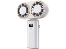 Ventilador De Escritorio Usb Ventilador Digital Portátil Inteligente Mini Recargable Fácil Usar (blanco)