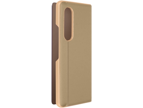 Funda Samsung Galaxy Z Fold 3 AVIZAR Espejado con Soporte (Dorado)