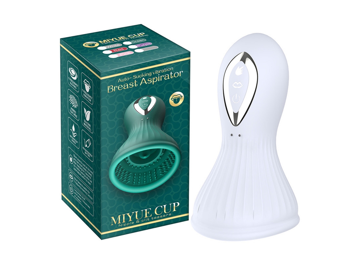 Vibrador a prueba de agua IPX7 con 7 modos de succión y 7 de vibración para mujeres (blanco) YIZHOOD