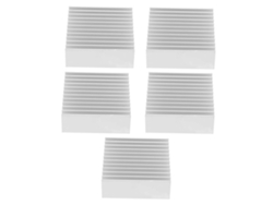 5 Piezas De Disipador De Calor De Aluminio Para Radiador De Cpu, Componentes De Control Industrial Q56x20x56