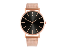Reloj De Moda Para Hombre Y Mujer, Correa De Malla, Esfera Redonda, Cuarzo, Para Pareja 4