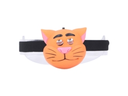 Linterna frontal infantil con forma de gato (modelo 2026) con 2 modos de iluminación, ligera, portátil, requiere pilas, ideal para acampar.