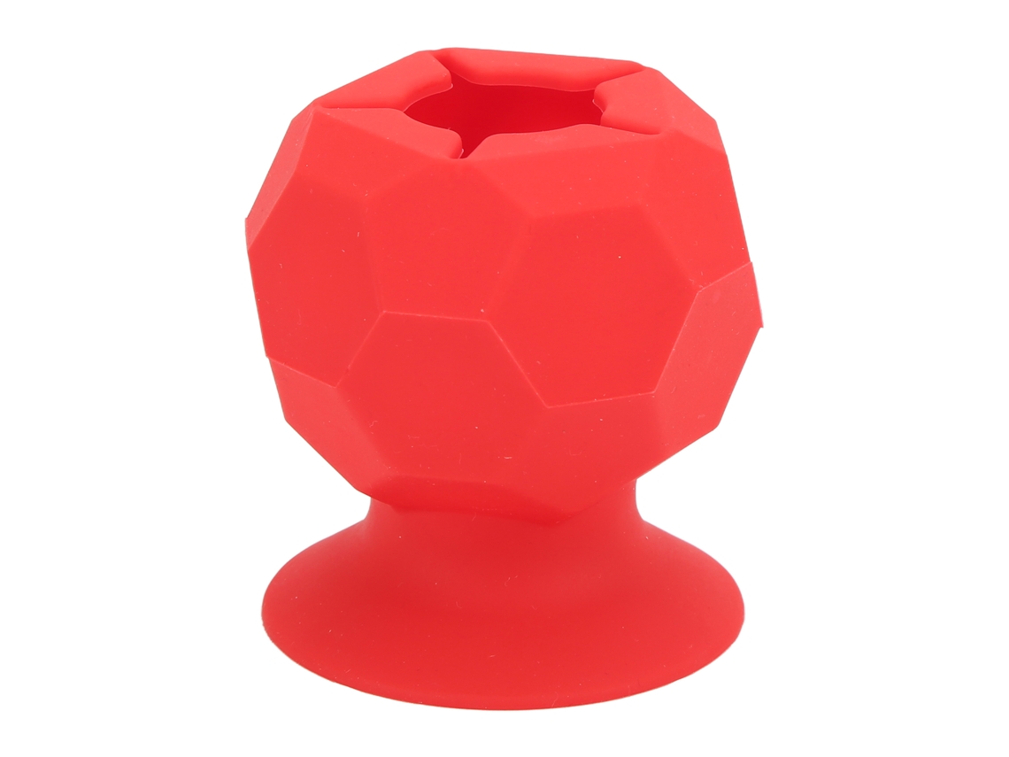Recolector de chatarra portátil de silicona para estudiantes, herramienta de deshierbe de vinilo rojo