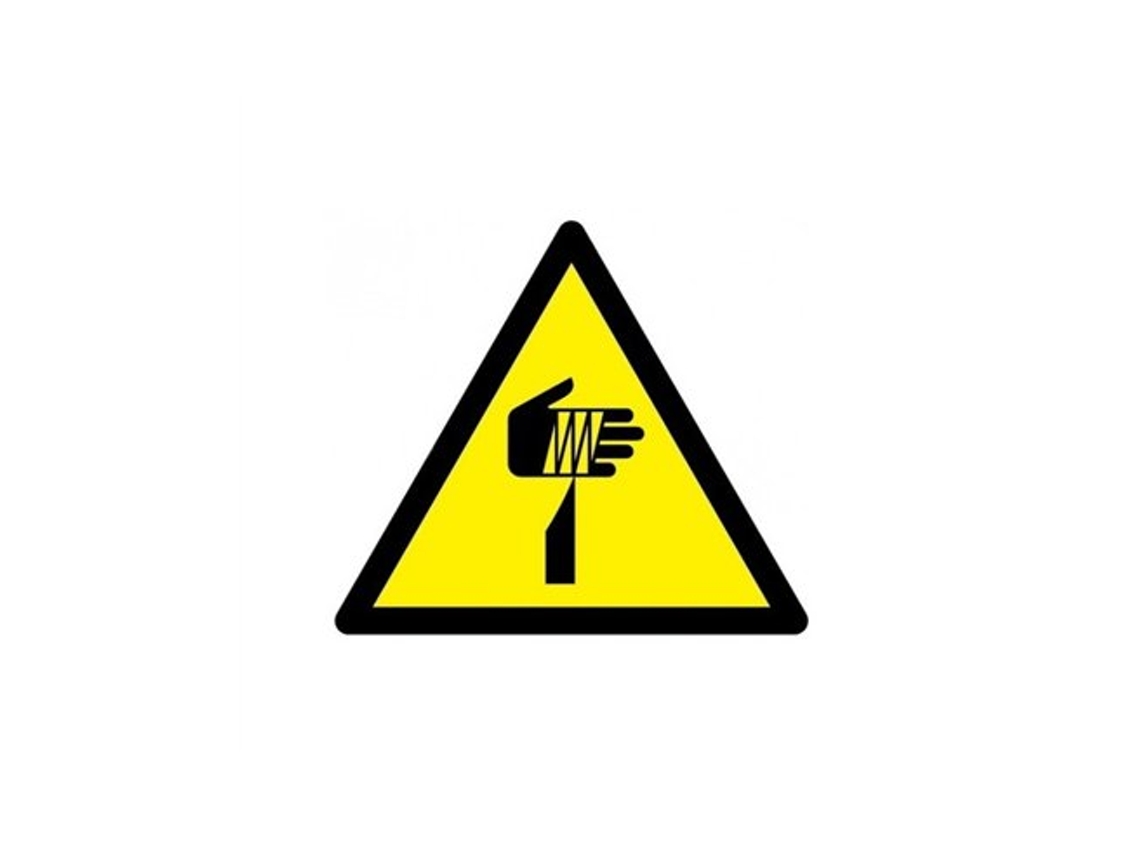 Señal De Adhesión. Riesgo De Corte Triangular 90mm R1054 Rd38628 Normaluz