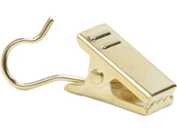 Rebe-20 Ganchos De Cortina De Acero Inoxidable, Clip Para Cortinas, Ideal Para Colgar Cortinas Del Varilla Oro