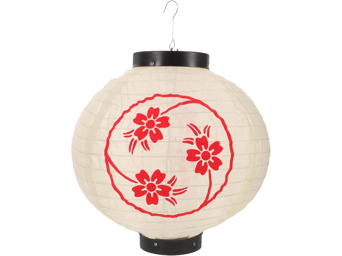 Farol Japonés De Tela Beige De 30 Cm, Juego De 3 Faroles Colgantes Decorativos Impermeables.