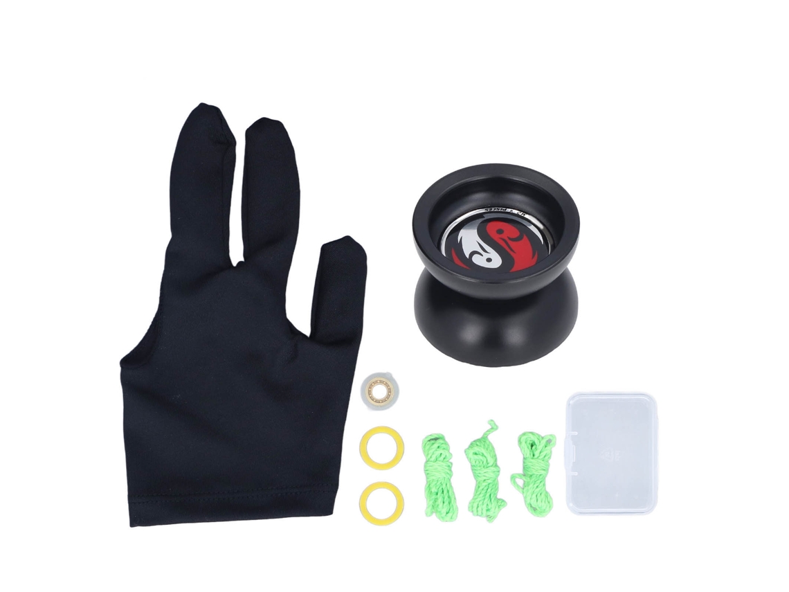 Ats-yoyo De Aleación Para Niños Y Adultos, Juguete Divertido Con Guante Y Rodamiento De Reemplazo Para Competiciones