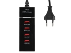 Cargador De Escritorio Multi-usb Multipuerto 3a Con Cable De Carga Rápida